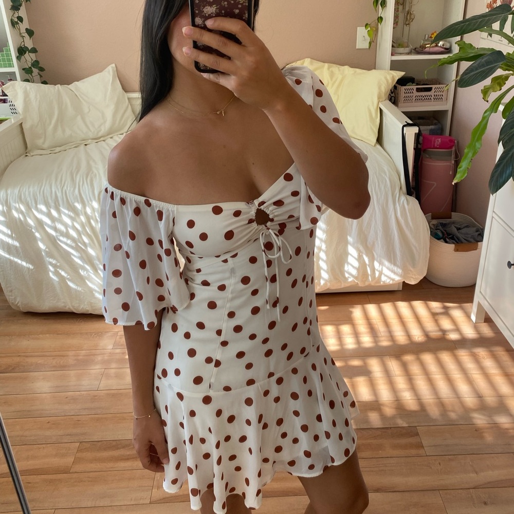 A&F polka dot mini dress